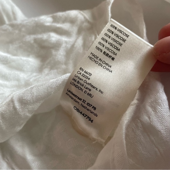 Free People Bianca Blouse long sleeve button down s white - Picture 11 of 11